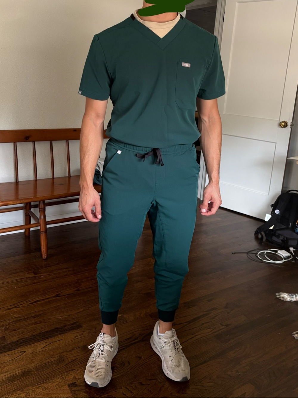 Figs Men's Tansen Jogger Scrub Pants Forest Green